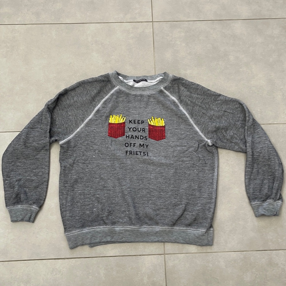 Grey graphic wildfox sweatshirt